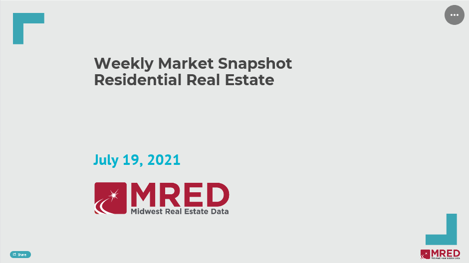 Weekly Residential Real Estate Market Snapshot July 19 2021